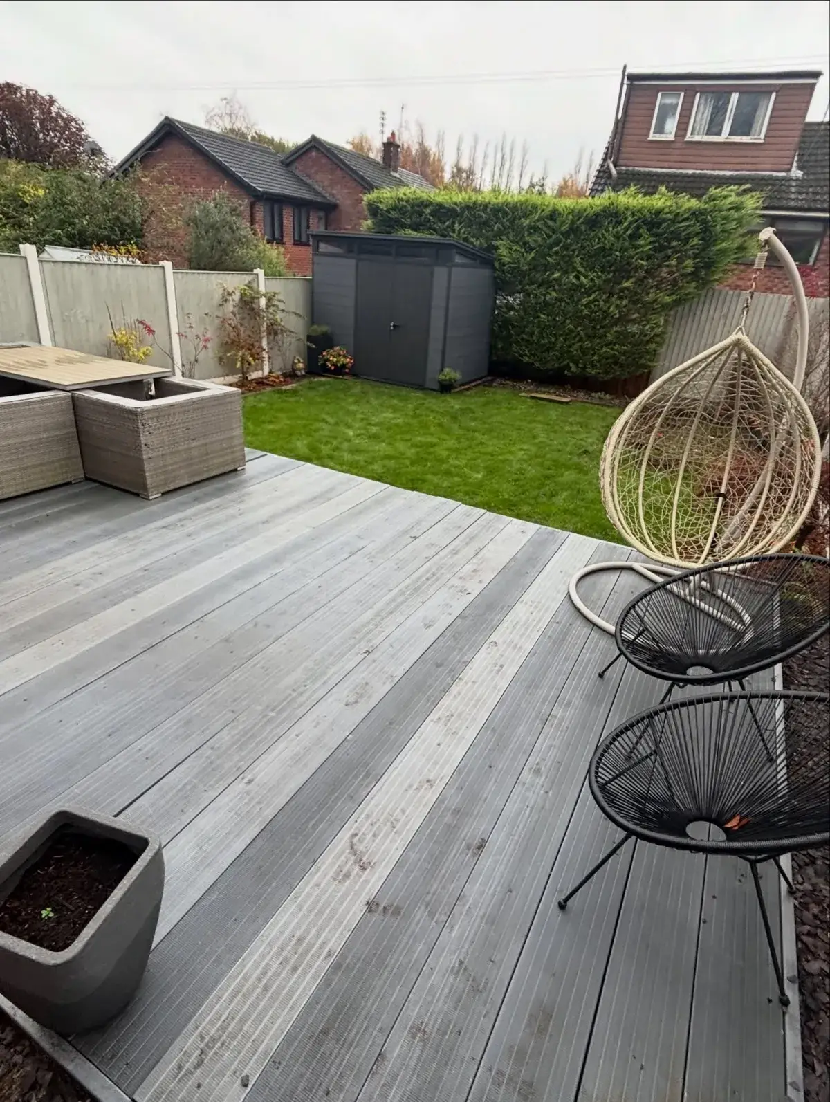 New lawn and borders in Worsley