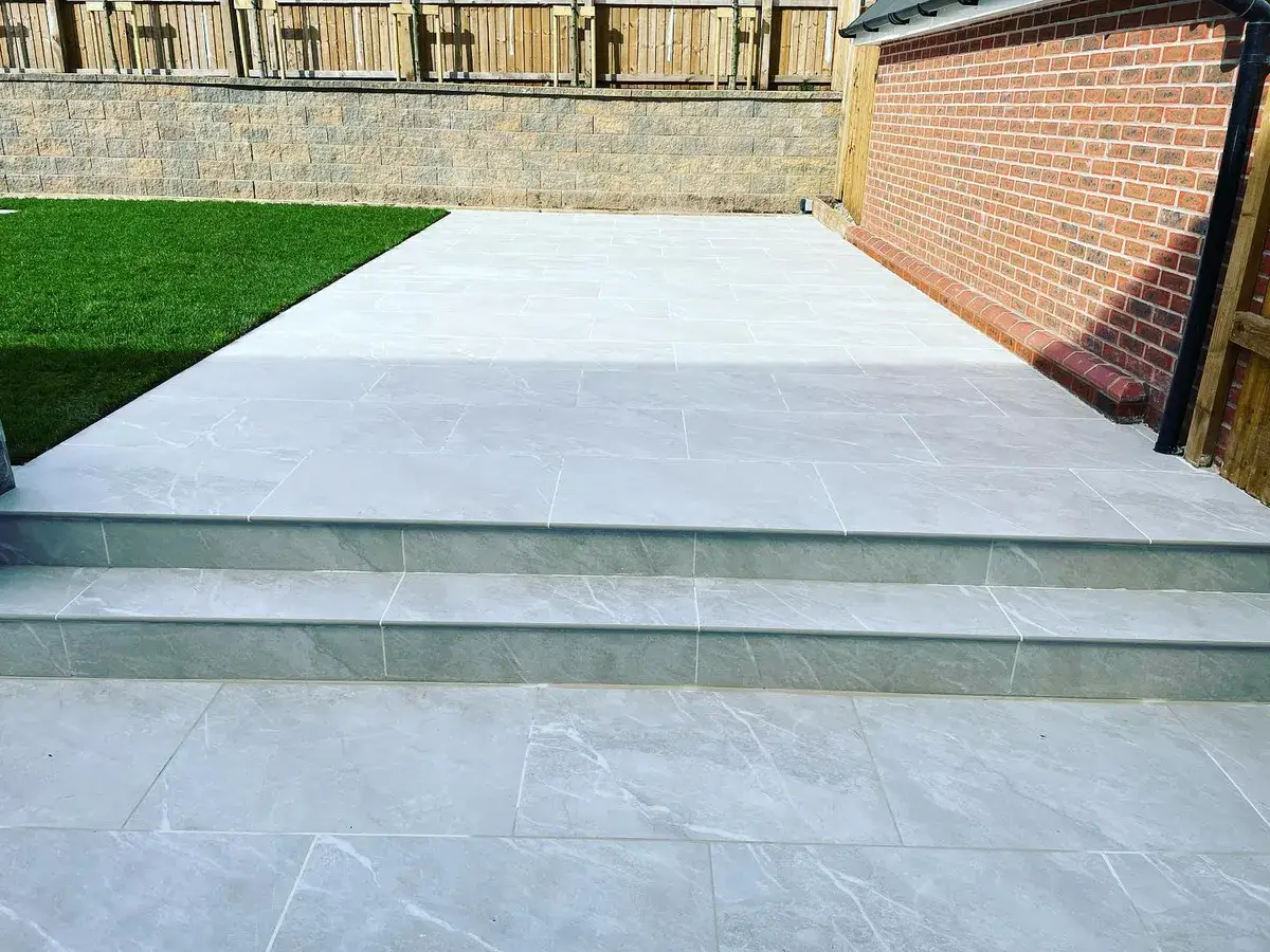 Contemporary garden in Worsley