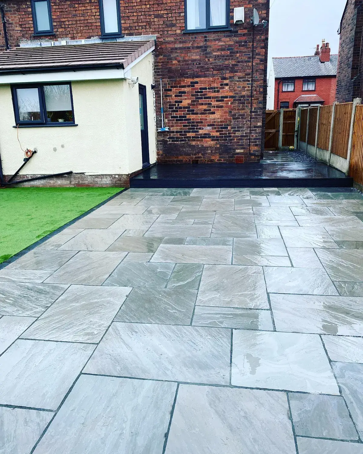 Driveway and path in Tyldesley