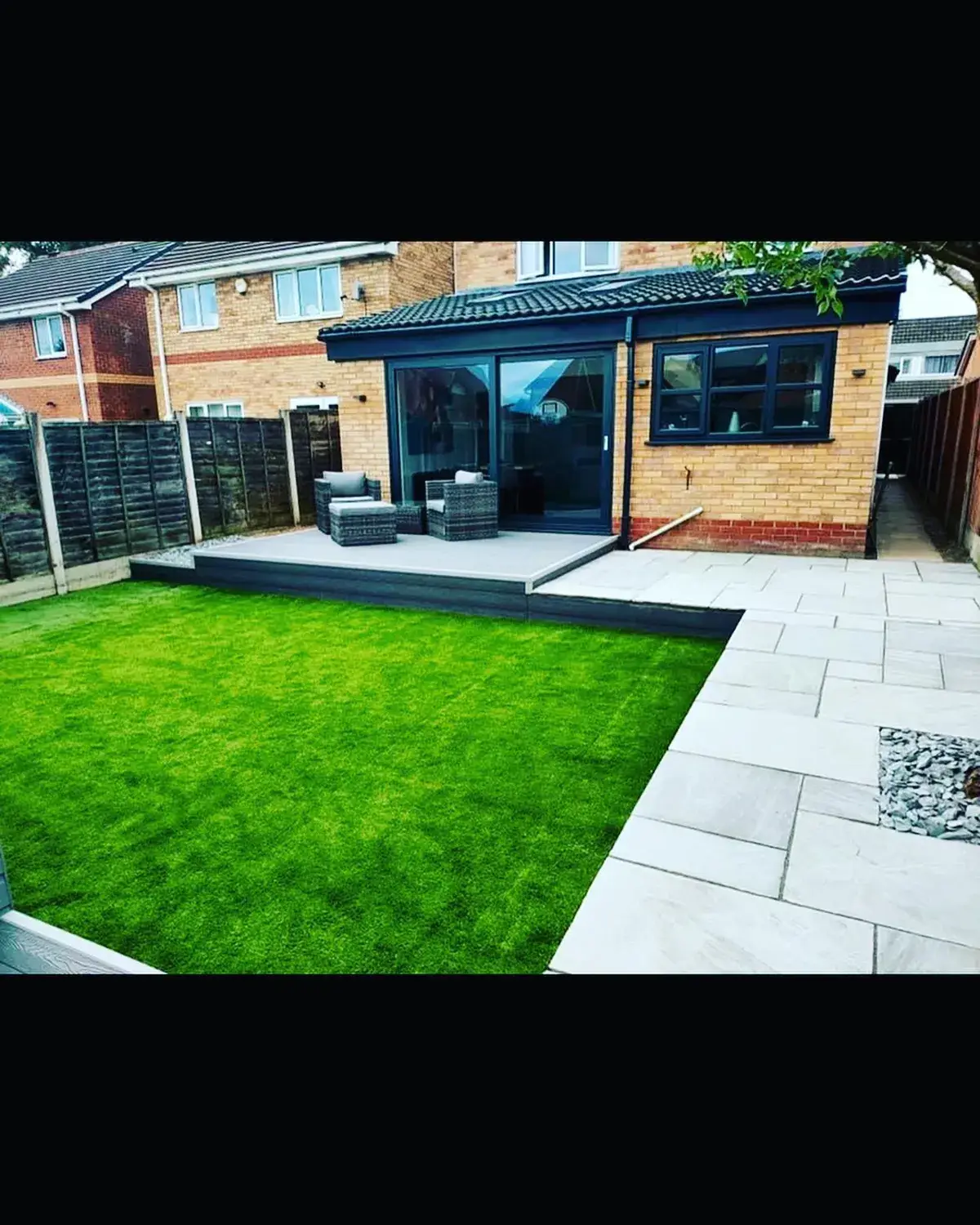 Rear garden transformation in Worsley